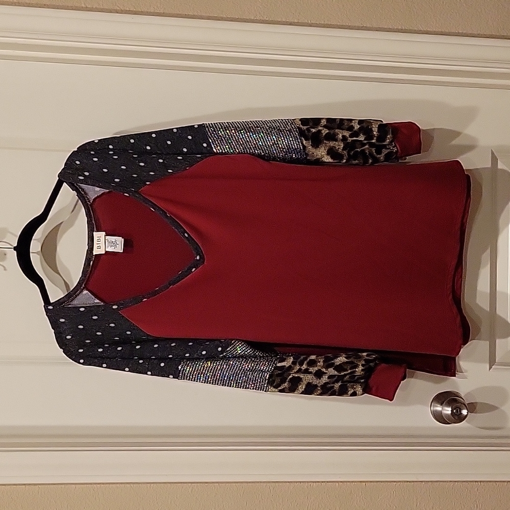 Bibi long sleeve oversized top (medium)